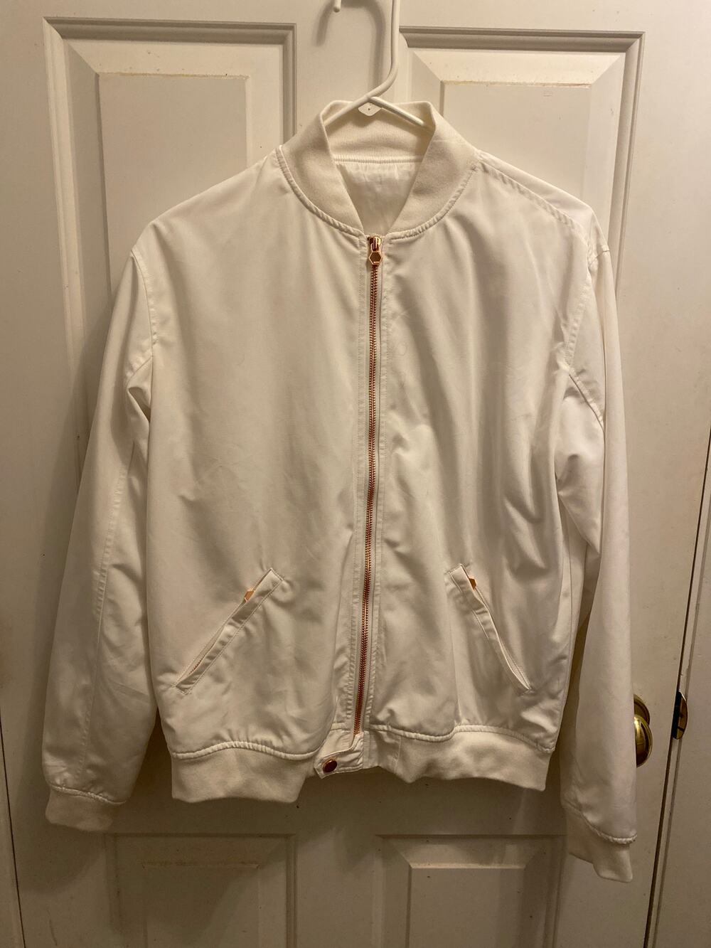 Modiv Women's Size medium White Full Zip Track Jacket Coat